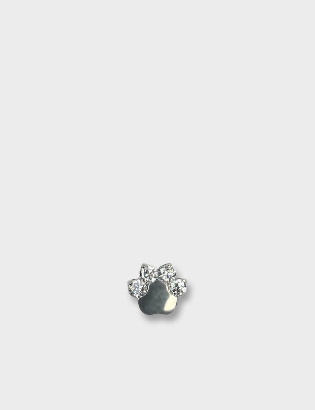 4 Gem Paw Silver Clear Titanium