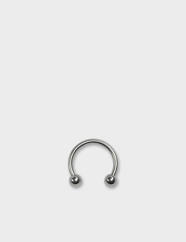 Silver Circular Barbell 1.2x9mm Titanium