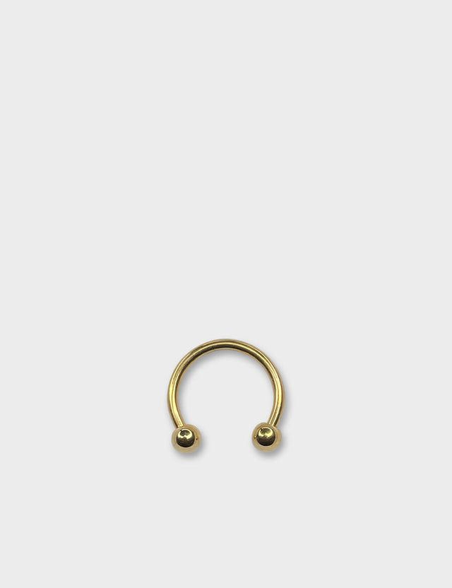 Gold Circular Barbell 1.2x6mm Titanium